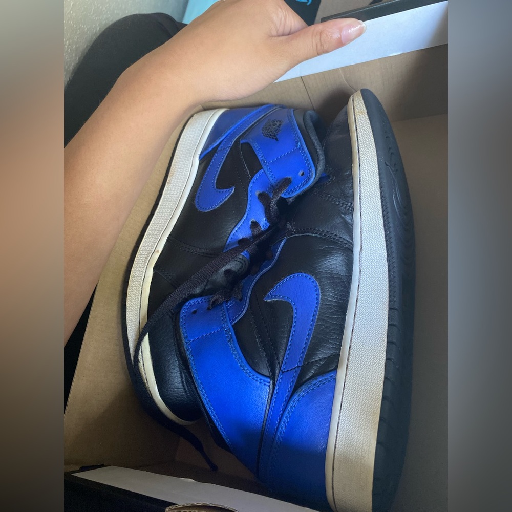 COPY - Air Jordan 1 MID(GS) Blue and Black